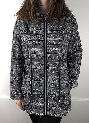 Жіночий легкий дощовик на застібці з капюшоном і кишенями parka in a pocket atmosphere розмір m