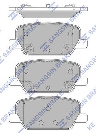 Колодки тормозные дисковые (комплект 4 шт) задн hyundai santa fe iv (tm, tma) 2.0 crdi 2018.02-2020.07 hq sp19