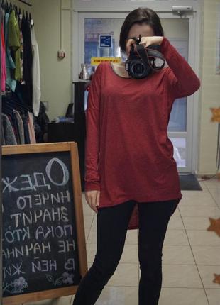 Меланжева кофта туніка від reserved