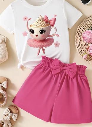 Футболка набір святковий балерина капучина