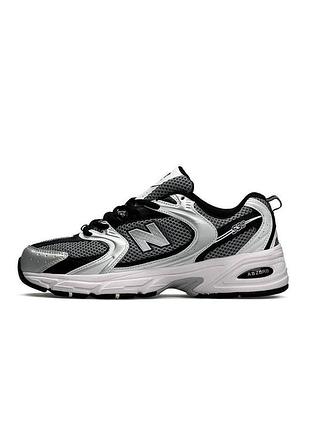 New balance 530 white grey black silver premium