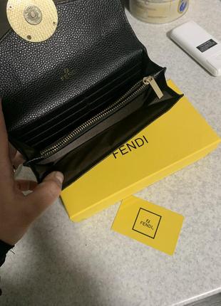 Кожаный кошелёк fendi3 фото