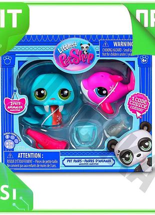 Ve игровой набор littlest pet new version shop фантастические трюки 2 фигурки 3 аксессуара для детей о n6w_ver