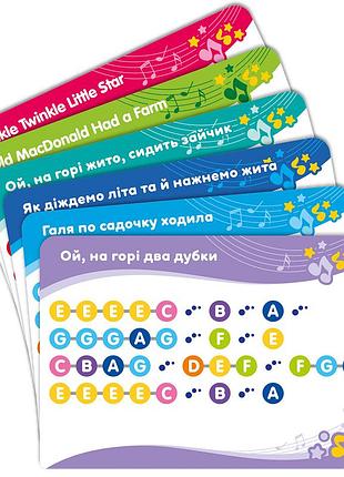 Ve пианино kiddi smart цветные new version нотки музыкальная игрушка для детей от 1 года световые эффе n6w_ver 5