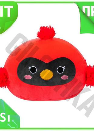 Ve мягкая игрушка squishmallows красный new version кардинал 30 см для детей для объятий и игры n6w_ver