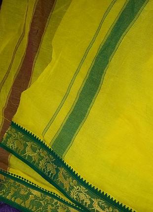 Отрез ткани сари дхоти дупаата 120х400 см