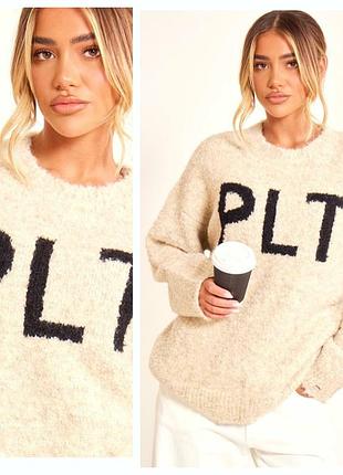 Новый /9%шерсть/свитер оверсайз/букле/plt