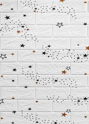 Панель стенная 3d 770 * 700 * 5мм 021 звезды (кирпич) (sd) sw-00000086 тм sticker wall