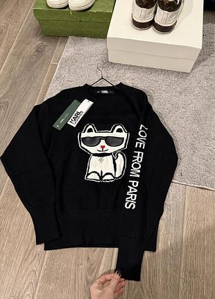 Кофта светр у стилі karl lagerfeld