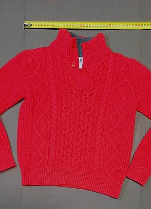 Плечи 40 см gap kids 
size l ( 10-11y 137-145 cm) красная детская под горло кофта на три пуговицы cable knit 
60% cotton 30% nylon 10% wool