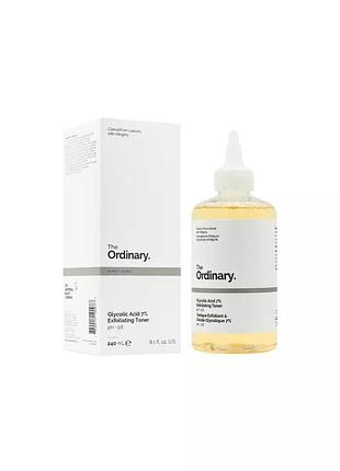 The ordinary glycolic acid 7% exfoliating toner 240ml тонер, тонік