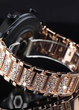 Браслет инкрустированный стразами, 20 мм для смарт-часов + инструмент для регулировки длины в подарок.