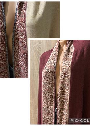 Двосторонній великий шарф-палантин,,pashmina,,