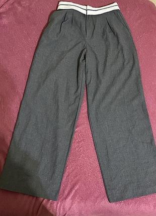 Сірі жіночи класичні штани