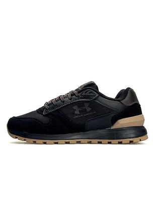 Мужские кроссовки under armour essential runner black brown