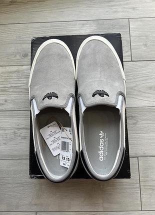 Adidas shmoofoil slip сірі кеди-сліпони 46 2/3 розмір нові
