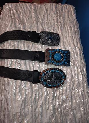 Ремені, бохо стиль з каменями, бірюза