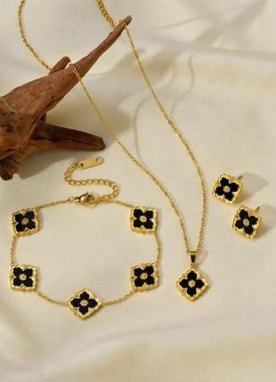 Комплект в виде клевера нержавеющая сталь stainless steel