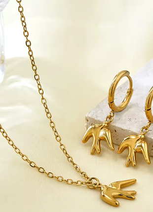 Комплект пташки ластівки нержавіюча сталь stainless steel