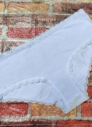 Арт.0562 трусики жіночі хіпстери бавовняні з мереживом від c&a розмір євро м