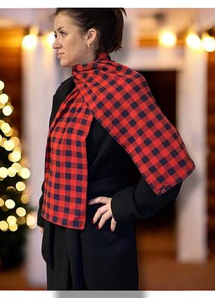 Шарф 1.50/21синьо-червоний