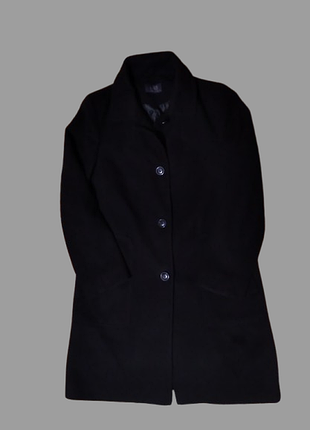 Классическое черное пальто m&amp;s collection (marks &amp; spencer)
