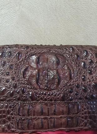 Сумка клатч кожа кожаная крокодил шкіра крокодила