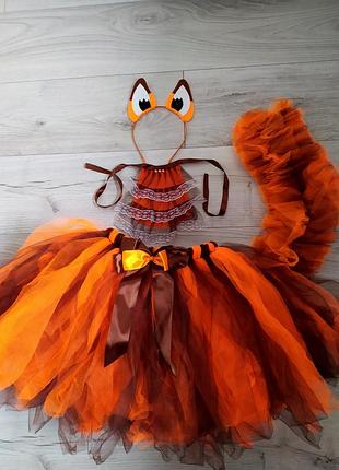 Костюм белочки, лисички новогодний