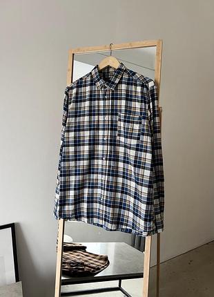 Чоловіча бавовняна сорочка у клітинку