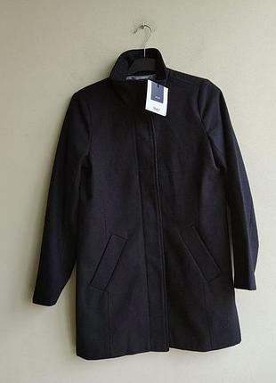 Женское прямое осеннее пальто шерсть на подкладке 97