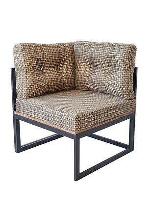 Куточок-пуф "дукат" (коричневий на чорному)