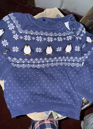 Теплий зимовий светрик