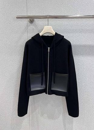 Брендове жіноче зіп худі светр лоеве з капюшоном