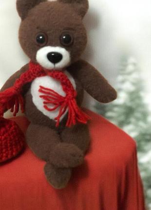 Мʼяка іграшка-ведмедик тедді ручної роботи