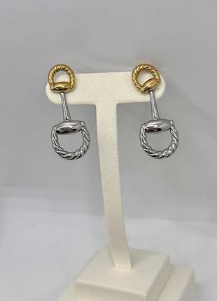 Набір сережки та каблучка сріблення