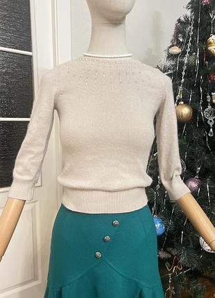 Ангоровий светр ангорова кофта з бусинами