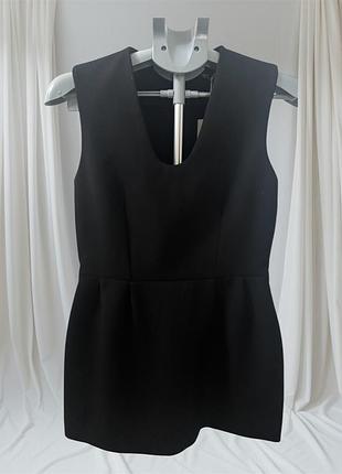 Чорний структурований жилет cos