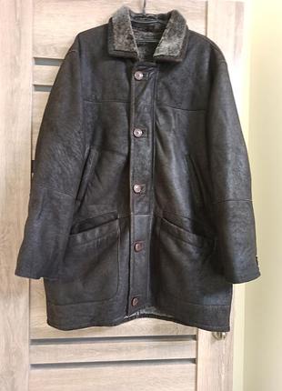 Идеальная, стильная дубленка в шоколадном цвете