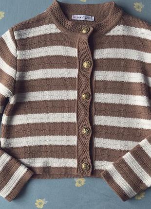 Кардиган в смужку з ґудзиками xs/m