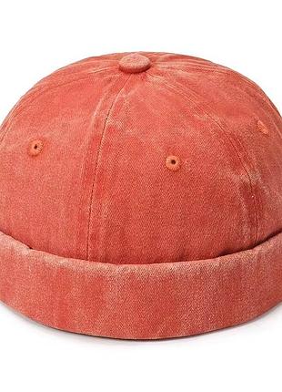 Docker cap кепка докера бени без козырька. унисекс. размер унивесальный оранжевый
