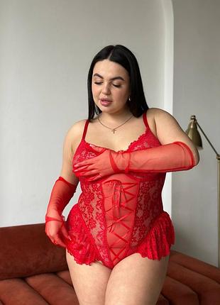 Яскравий боді plus size 7