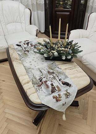 Гобеленова новорічна доріжка на стіл 🎄
