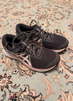 Кросівки жіночі asics  чорно-рожеві