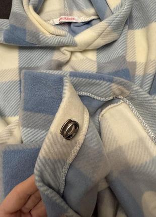 Худі флісовий у клітинку 3