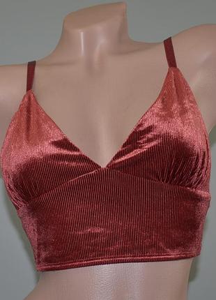 Шикарный, вельветовый топ forever 21 (s)