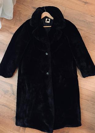 Шуба плюшева еко під норку мутон