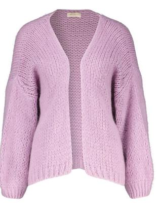 Кардиган 22% мохер 8% шерсть пудровый нежный цвет m-l