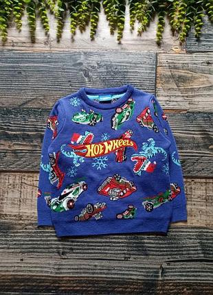 Свитер мальчику "hot wheels"