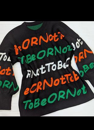 Кофта туніка трендова букви універсал