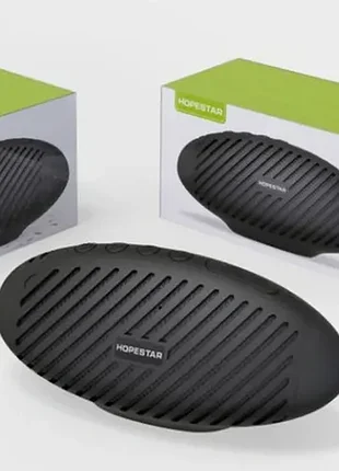 Бездротова портативна bluetooth колонка hopestar p5 з вологозахистом і функцією зарядки пристроїв чорна